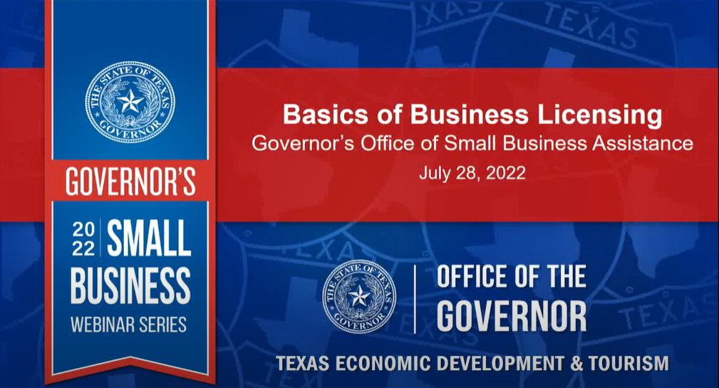 Governor’s Small Business Webinar Series Thumbnail