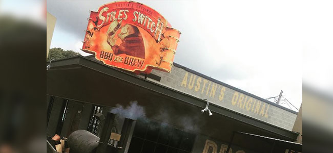 Stiles Switch BBQ and Brew Exterior with Signage