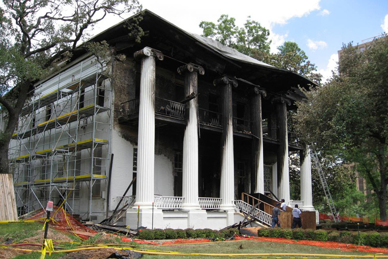Mansion Damaged by Arson on June 8, 2008