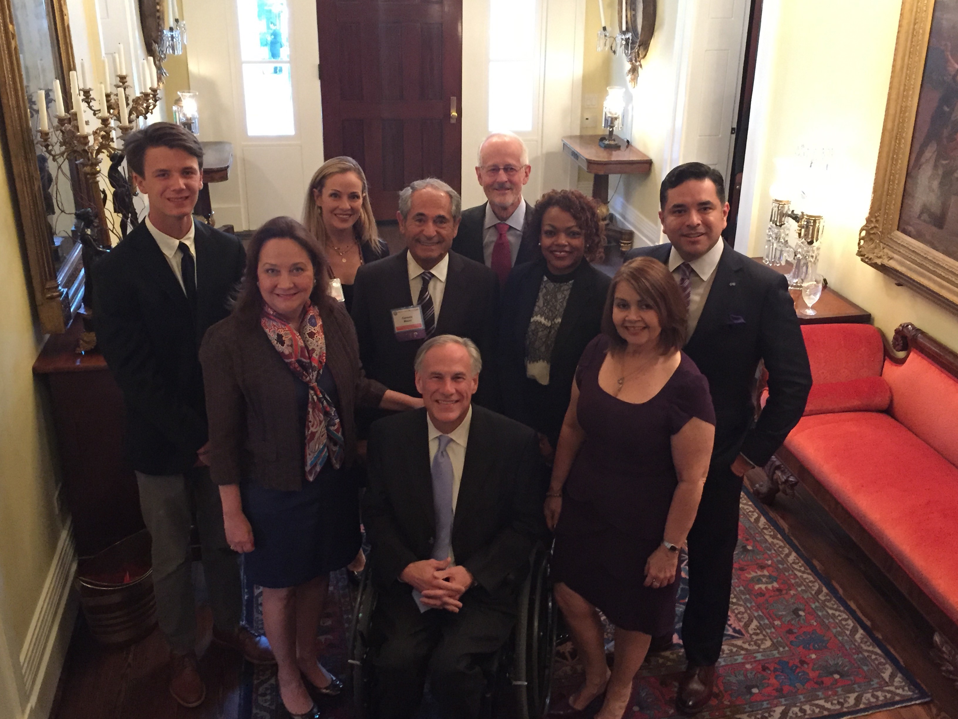 2016 Governor’s Volunteer Awards Winners with Governor Abbott and First Lady Cecilia