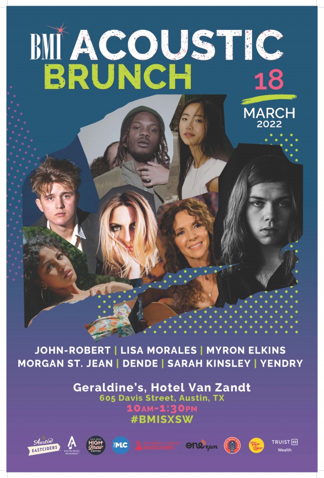 BMI Acoustic Brunch March 2022 featuring Lisa Morales, Dende, and many more!