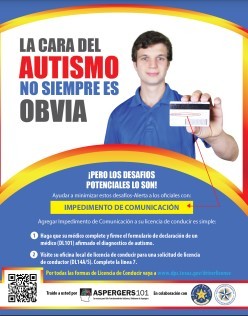 Texas Driving with Disability Poster in Spanish