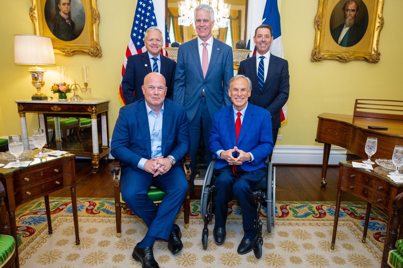 Governor Abbott Meets With U.S. Ambassadors At Governor’s Mansion