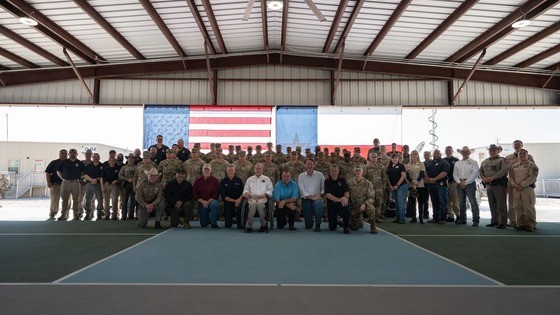 Governor Abbott, Border Czar Homan, Governors Serve Thanksgiving Meals And Thank Operation Lone Star Service Members