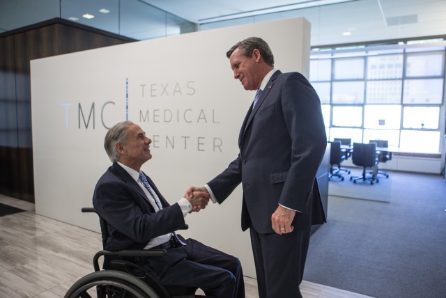 Governor Abbott Joins Education Leaders To Announce New Research Campus At Texas Medical Center